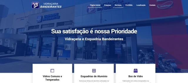 Ver captura completa de Vidraçaria Bandeirantes