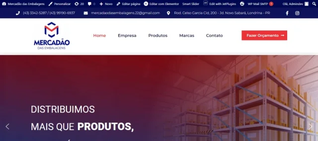Ver captura completa de Mercadão das Embalagens